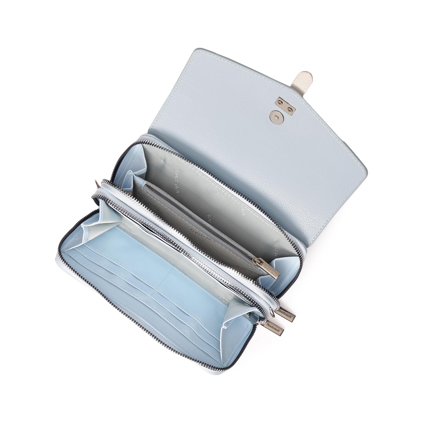 Fastrack Color-Blocked Sling Bag for Women | Faux Leather Crossbody with Zippered Compartment, Chain Strap and Lightweight Build | Compact Everyday Bag for Travel, College and Casual Outfits