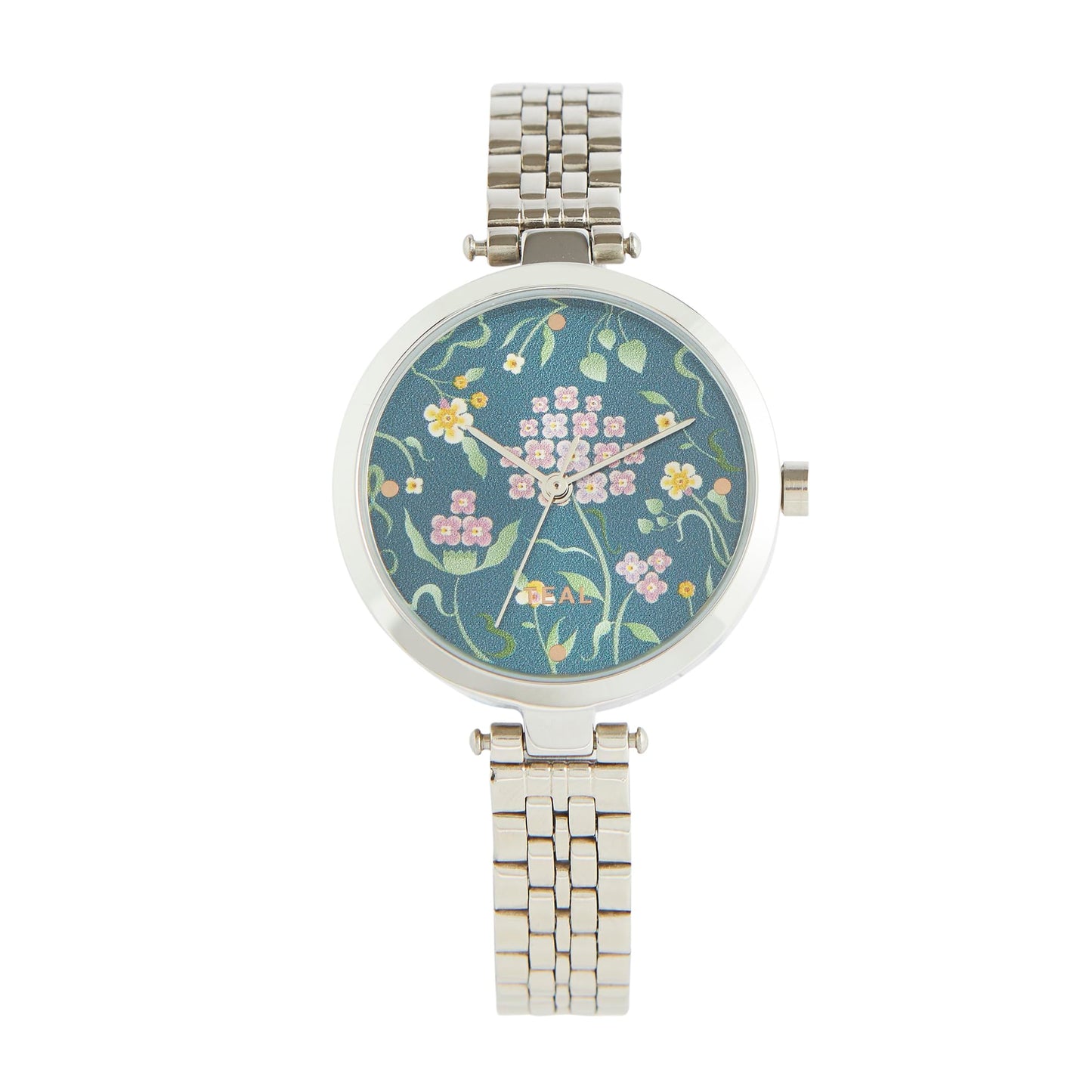 TEAL BY CHUMBAK Round Dial Analog Watch for Women|Tropic Collection| Stainless Steel Strap|Gifts for Women/Girls/Ladies |Stylish Fashion Watch for Casual/Work - Navy