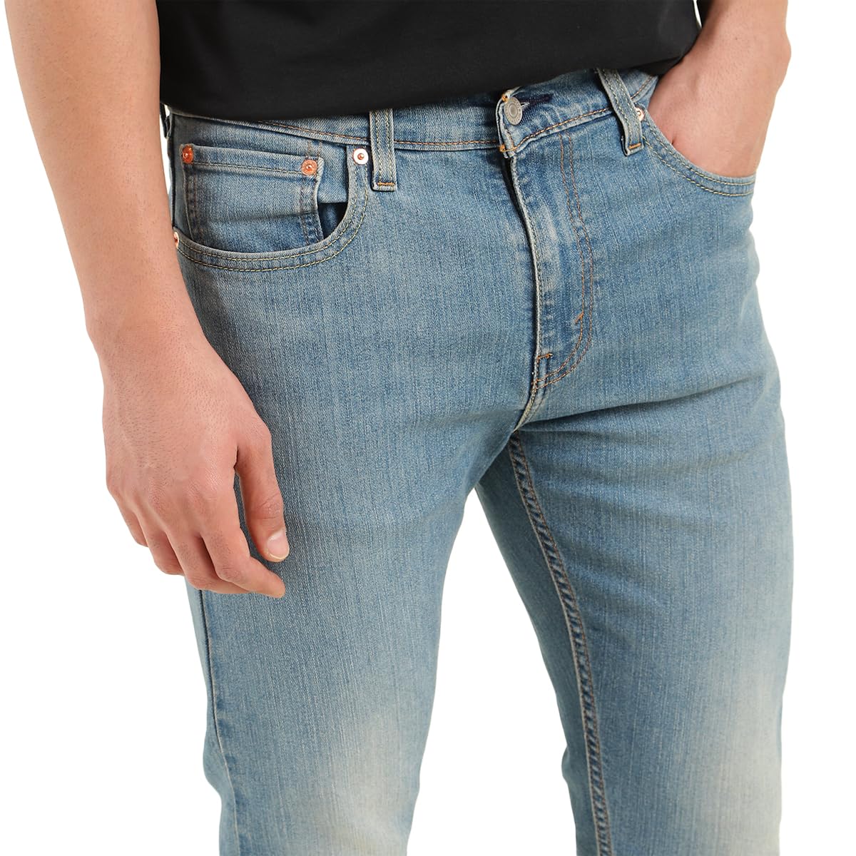 Levi's Men's Mid Rise 512 Slim Tapered Fit Mid-Rise Jeans Blue, 32