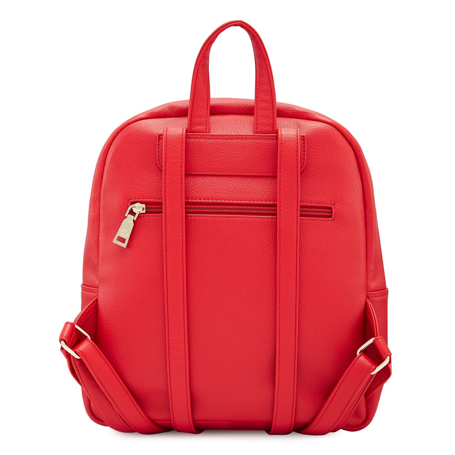 Caprese Erica Casual Backpack, Medium | Floral Embroidered Backpack for Women with Adjustable Shoulder Strap & Secure Zip Closure | Spacious, Versatile for Everyday Outings and Travel (Maroon)