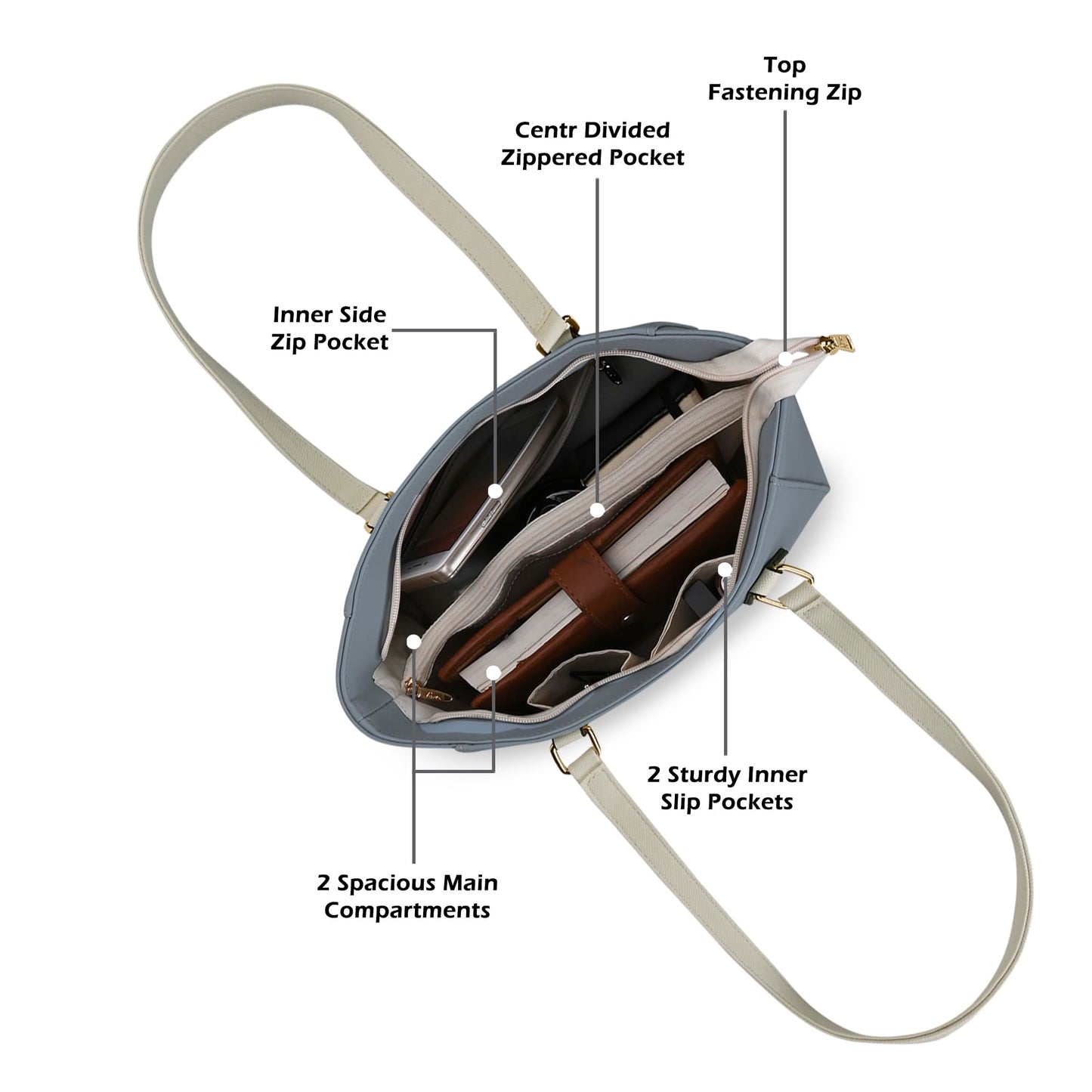 Lavie Pastel Women's Gracie Tote Bag | Tote Bag for Work | Ladies purse | Stylish Shoulder Bag | Gift for Women