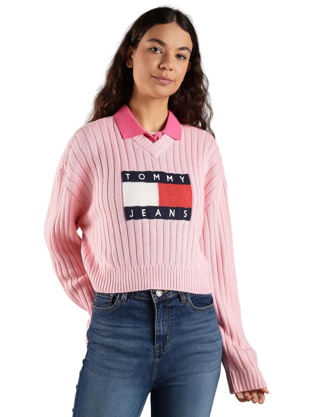 Tommy Hilfiger Regular Fit Polyester Crew Neck Sweater