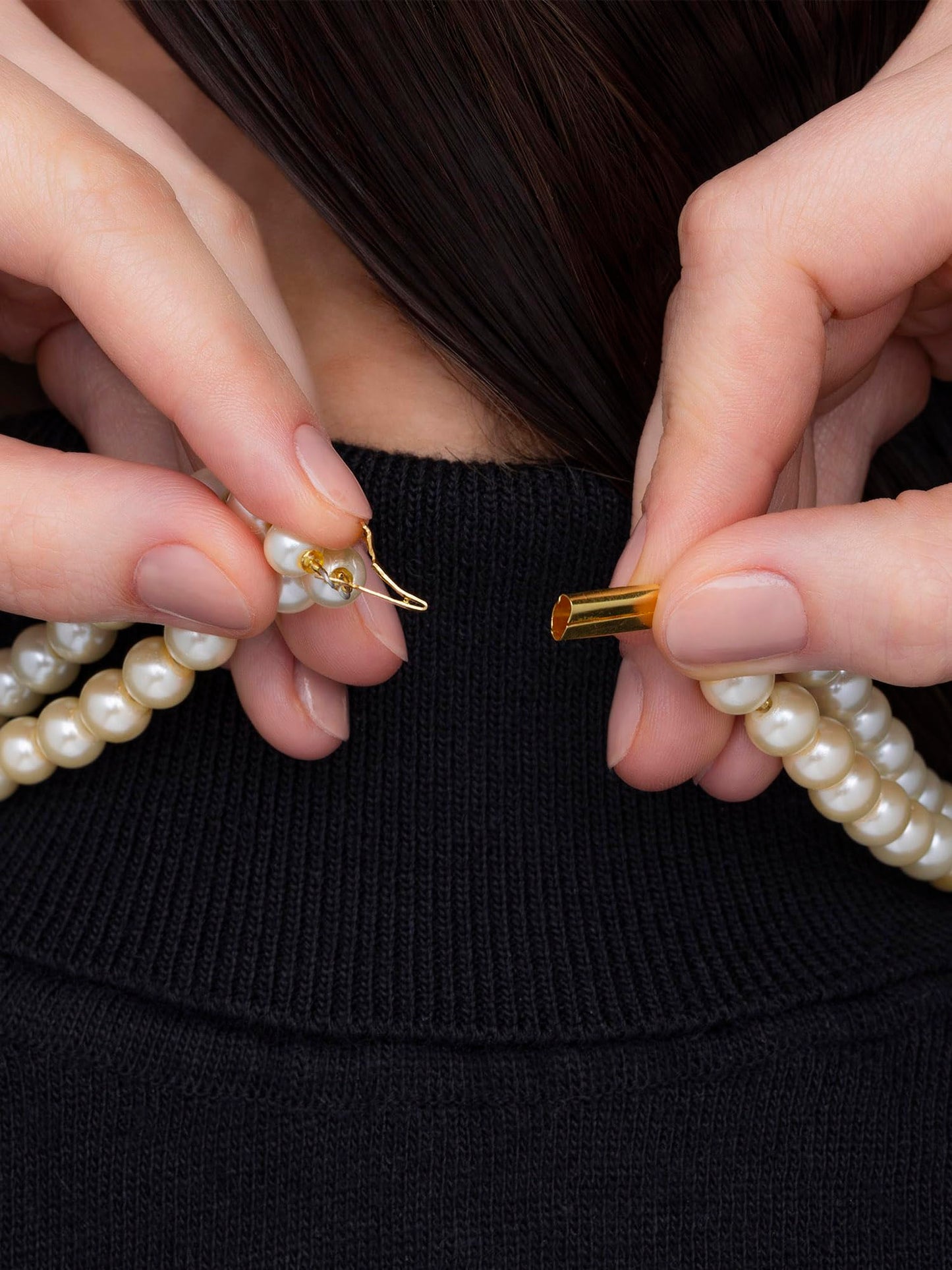 PRAO Multilayer Pearl Necklace Set For Women With Pearl Earrings | Stylish White Pearl Jewellery Set for Women & Girls | For Wedding, Party, Engagement | Latest