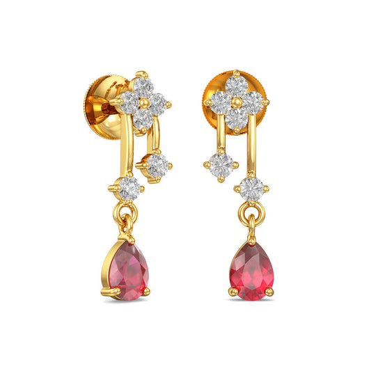 Joyalukkas Impress Collection 22k Yellow Gold Stud Earrings for Women