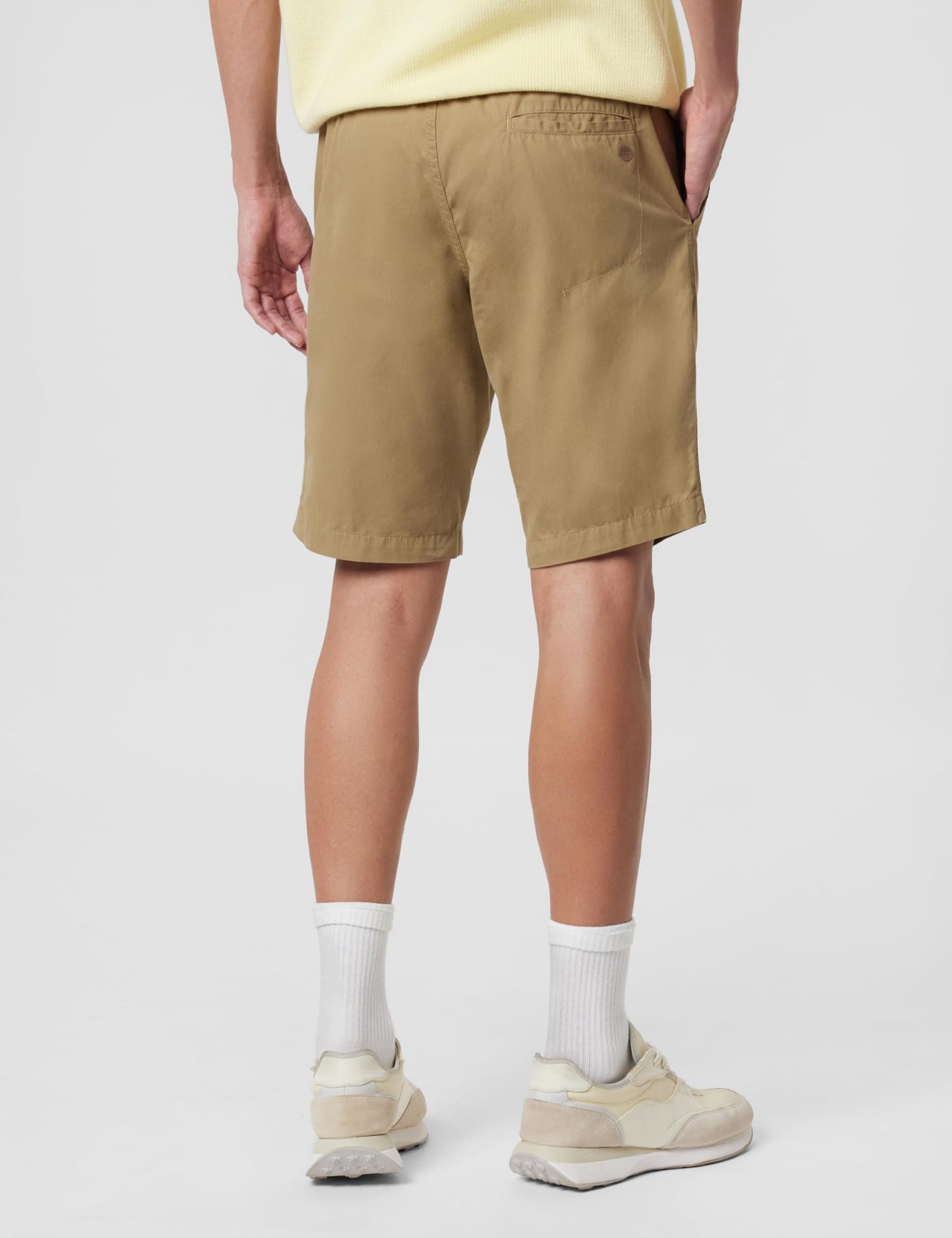 Jockey 1203 Men's Super Combed Mercerised Cotton Woven Fabric Straight Fit Solid Shorts with Side Pockets_Sepia Tint_XXL