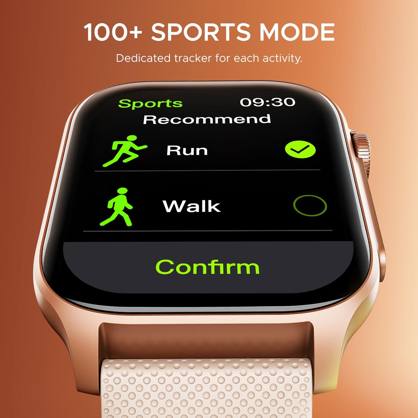 boAt New Launch Ultima Ember Smartwatch w/ 1.96” (4.97 cm) AMOLED Display, Personalized Fitness Nudges, Functional Crown, 100+ Sports Modes, Custom Watch Faces (Rose Gold)