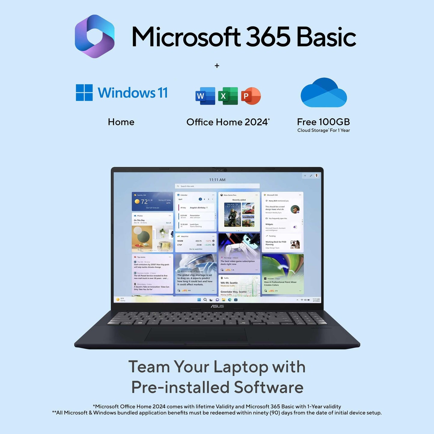 ASUS Vivobook 16 (2026),Smartchoice,Intel Core Ultra 5 325 (Series 3), Intel iGPU,16GB RAM,512GB SSD,FHD+, 16"(40 cm),Win11,M365 Basic(1Y),Office 24,Quiet Blue,1.88 kg,X1607AA-MB037WS, Copilot+ AI PC