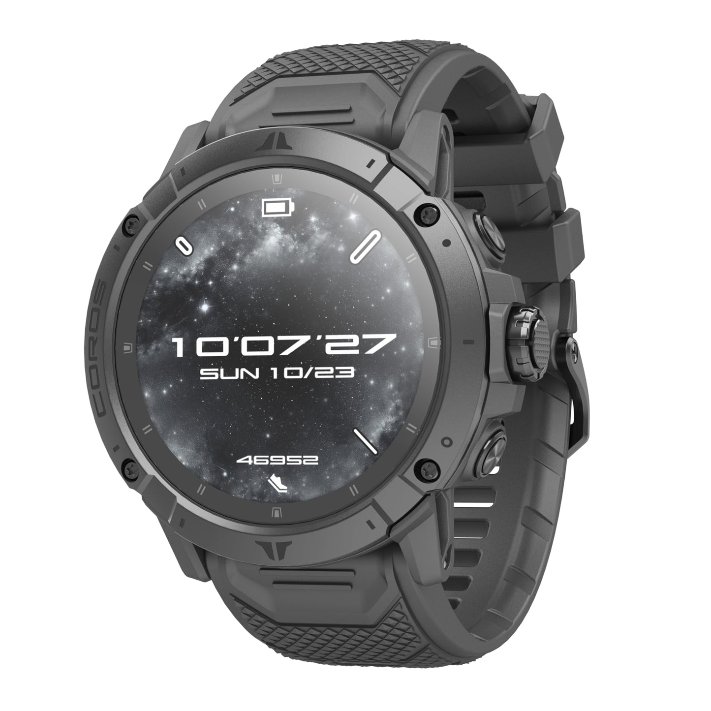 COROS VERTIX 2S Adventure GPS Watch, 36 Days Battery Life, GPS Navigation with Global Offline Maps, Route Planner, Heart Rate Monitor, Rock Climbing, Skiing, Running, Biking - Space Black