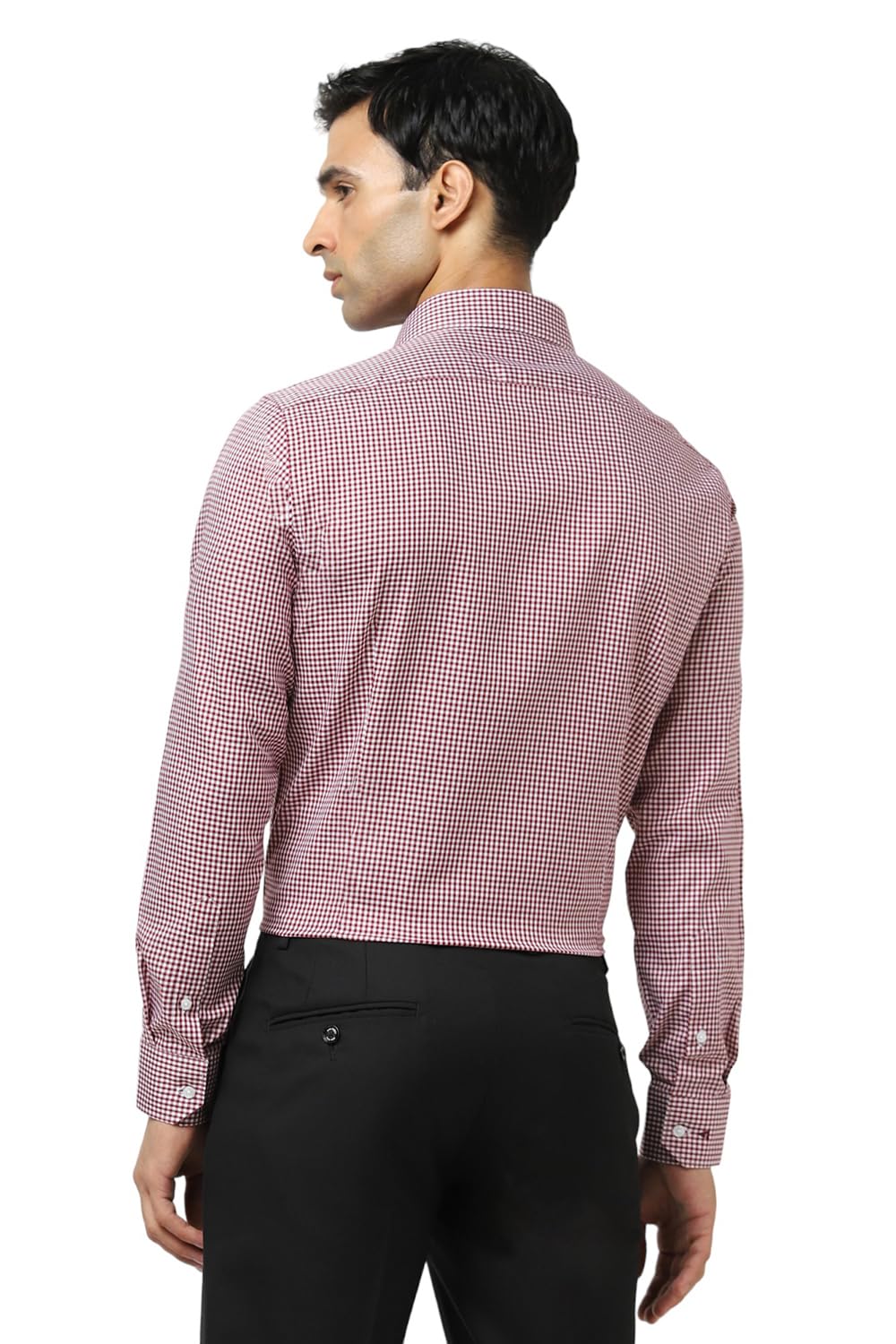 Van Heusen Men's Slim Fit Shirt (VHSFFSLBJ70970_Maroon 40)