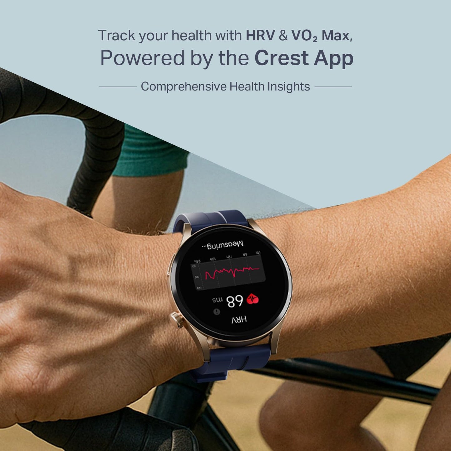 boAt Chrome Horizon, Video Watch Faces, 1.51” AMOLED Display, HRV & VO2 Max, Auto-Activity Detection, ASAP Charge, Advanced Bluetooth Calling, IP68, Heart Rate & SpO2 Monitor Smart Watch(Royal Blue)