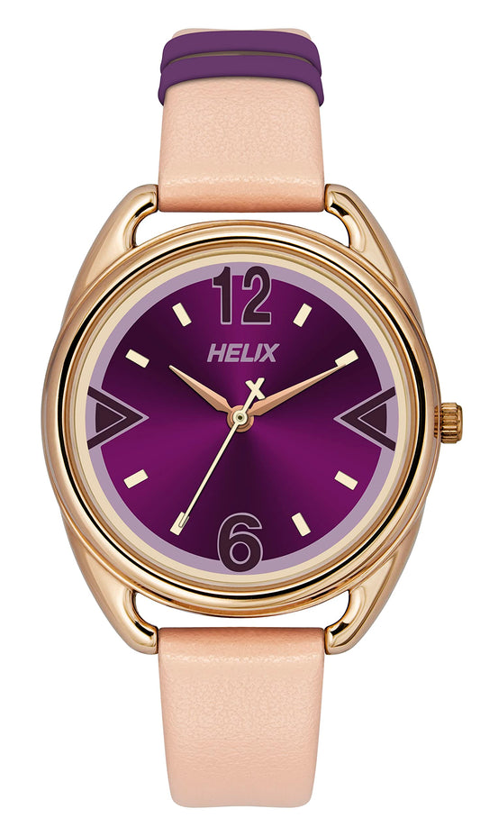 Helix Analog Purple Dial Women's Watch-TW043HL08