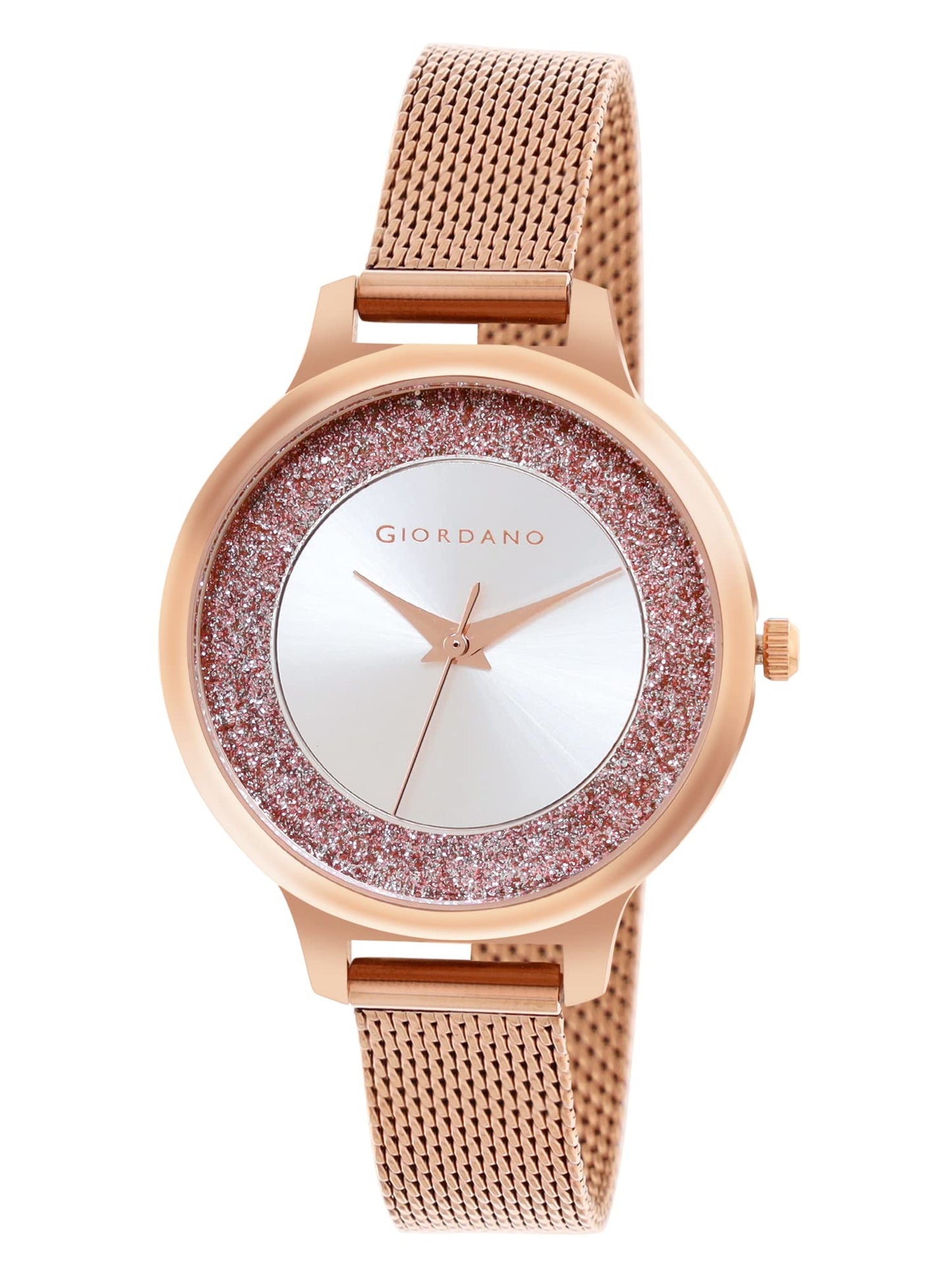 Giordano AW22 Collection Analog Watch for Women Stylish Metal Strap| 3 Hands Mechanism with Water Resistance Latest Generation Premium Analogue Watches Ideal Gift for Female, Ladies & Girls - GD4071