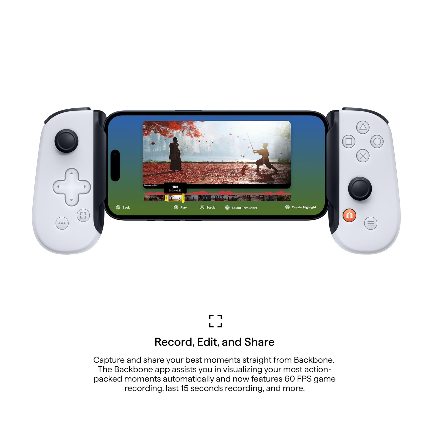 Backbone One Mobile Gaming Controller for iPhone (Lightning) - PlayStation Edition - 2nd Gen - Turn Your iPhone into a Gaming Console - Play Xbox, PlayStation & More (3 Months Apple Arcade Included)