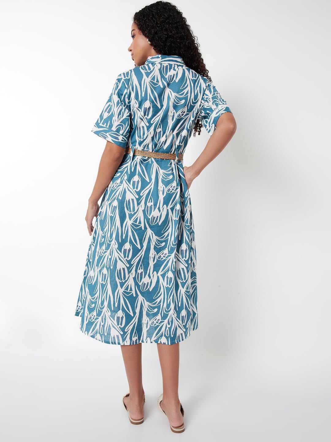 Max Women's Cotton A-Line Below The Knee Dress