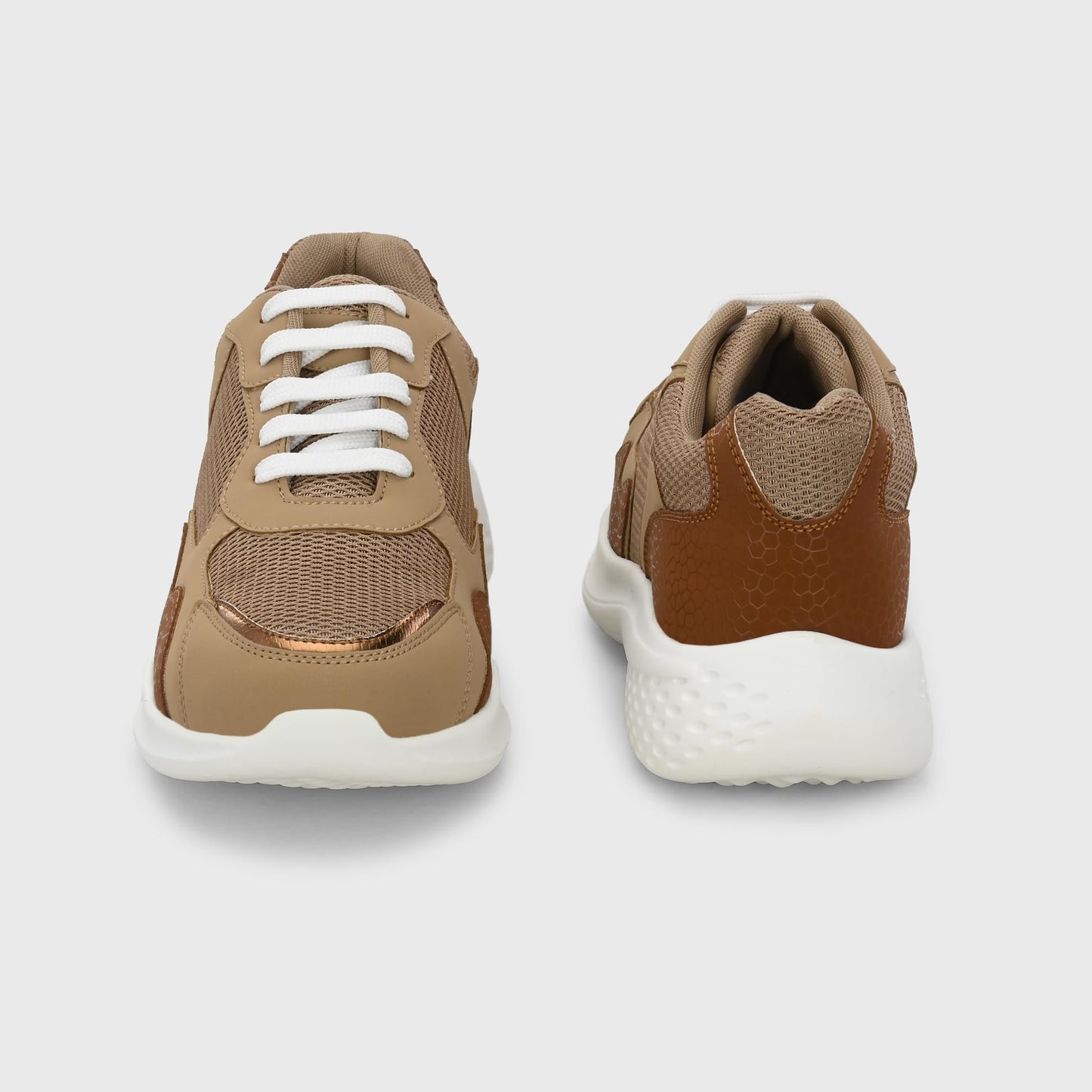 Centrino Women Casual Sneaker | Ultra Soft Cushion | Trendy & Lightweight Design | Low Top Flat Sole | Colorblock Sneakers | White Sneakers Girl Shoes 7619-4