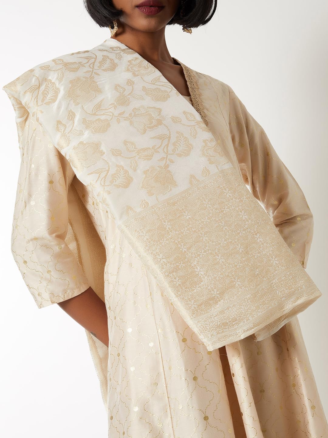 Max Women's Polyester Blend Kurta Set