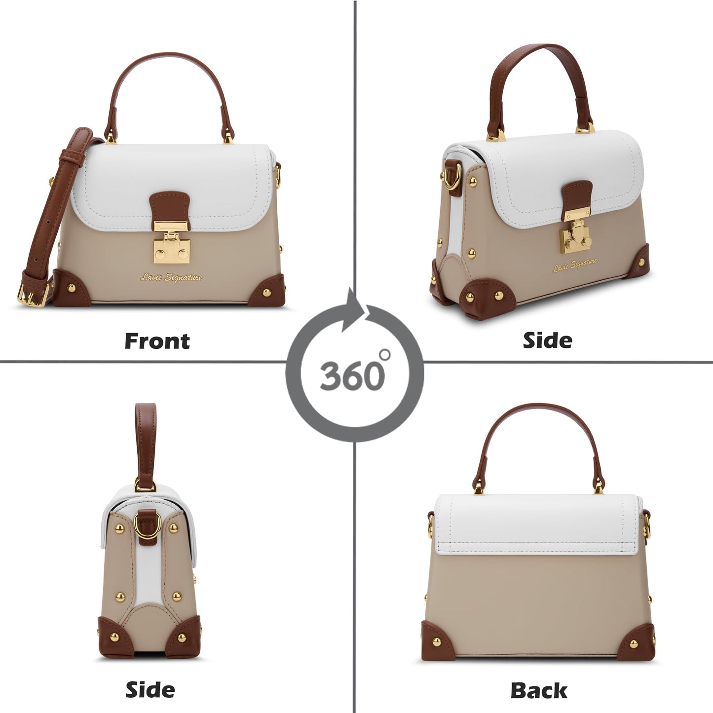 Lavie Signature Women's Beaufort Flap Satchel Bag | Satchel Handbag for Work | Ladies Purse | Stylish Shoulder Bag | Gift for Women