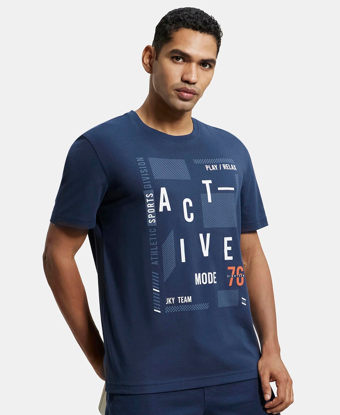 Jockey Men's Cotton T-Shirt 2718_Navy_XL