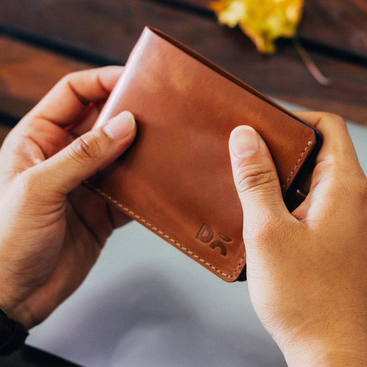 DailyObjects UrbanGentleman Leather Bifold Wallet For Men | Vegan Leather | Holds up to 8 Credit/Debit/ATM Cards | Slim & Easy to Fit | Handcrafted Money Purse