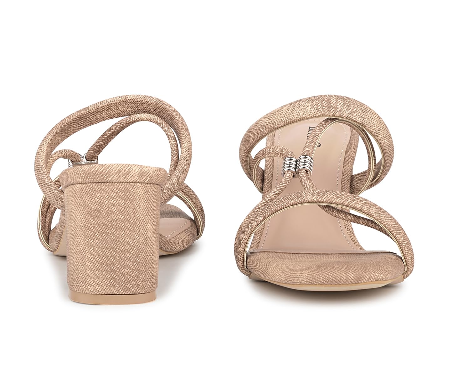 LOUIS STITCH Women’s Denim Block Heel Sandals | Comfortable Sandal for Ladies | LSOF-LDBH-SBDN