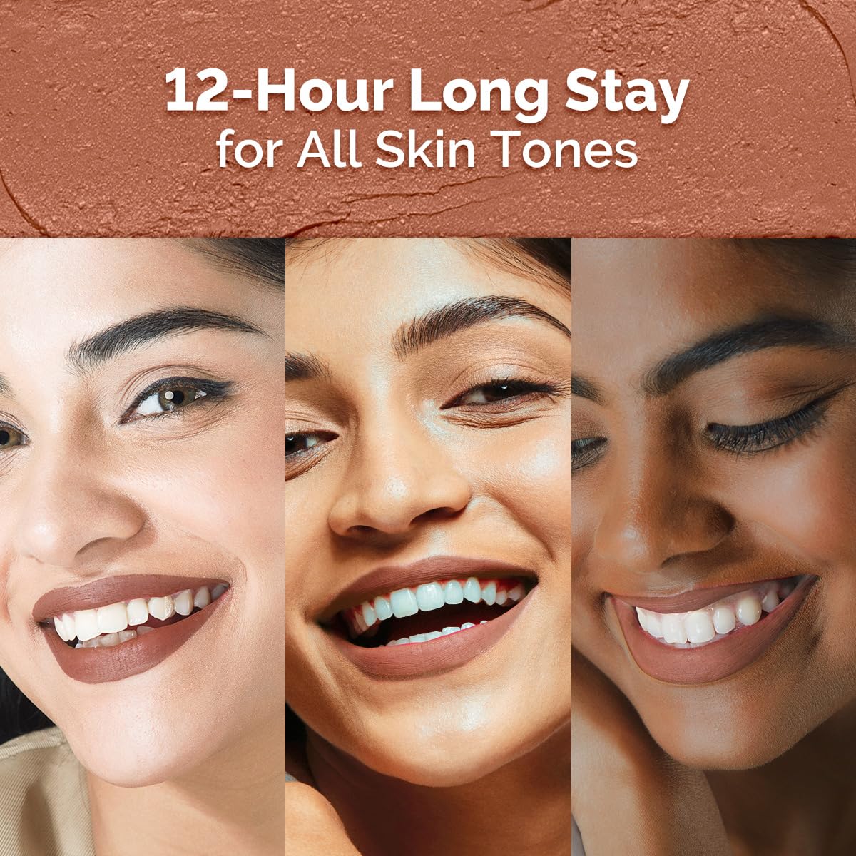 Mamaearth Moisture Matte Longstay Mini Lipstick with Avocado Oil & Vitamin E for 12 Hour Long Stay-04 Cinnamon Nude - 0.7 g