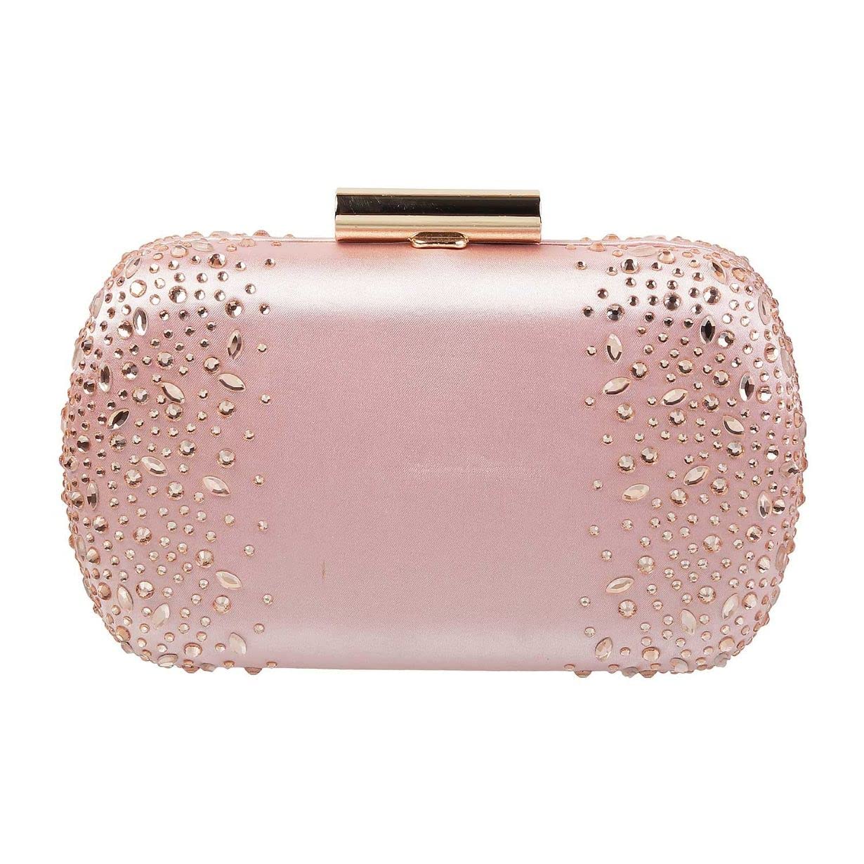 Metro Womens Synthetic Pink Clutch (One Size)