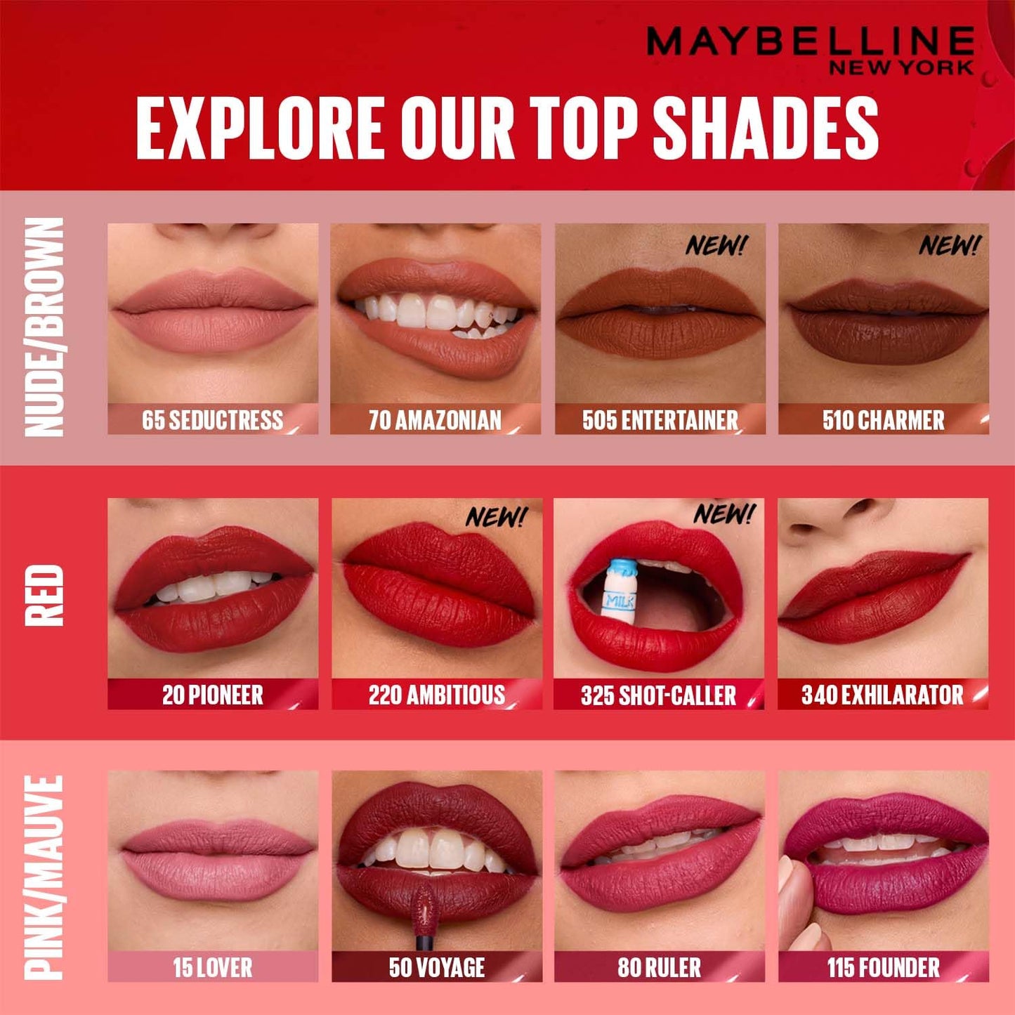Maybelline New York SuperStay Matte Ink Liquid Lipstick - Enchanter 380, Highly pigmented, Transfer Proof & Fade Proof. Maybelline New York SuperStay Matte Ink Liquid Lipstick Lasts Up To 16Hr | 5ml