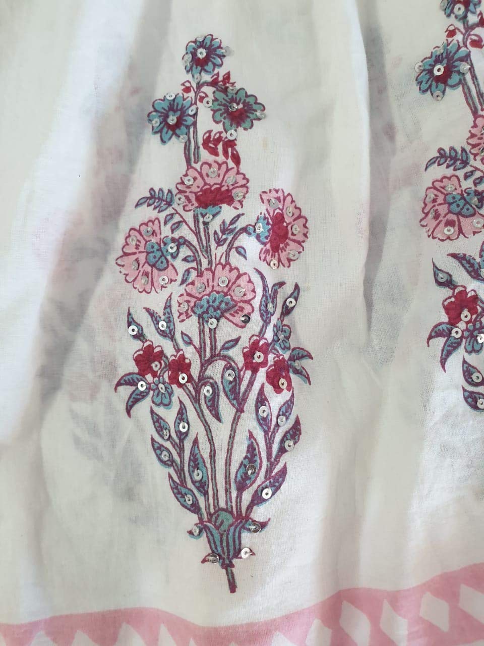 Divena Women's Plus Size Cotton Kurta, Sharara and Dupatta Set (White, 52) DK0541-7XL