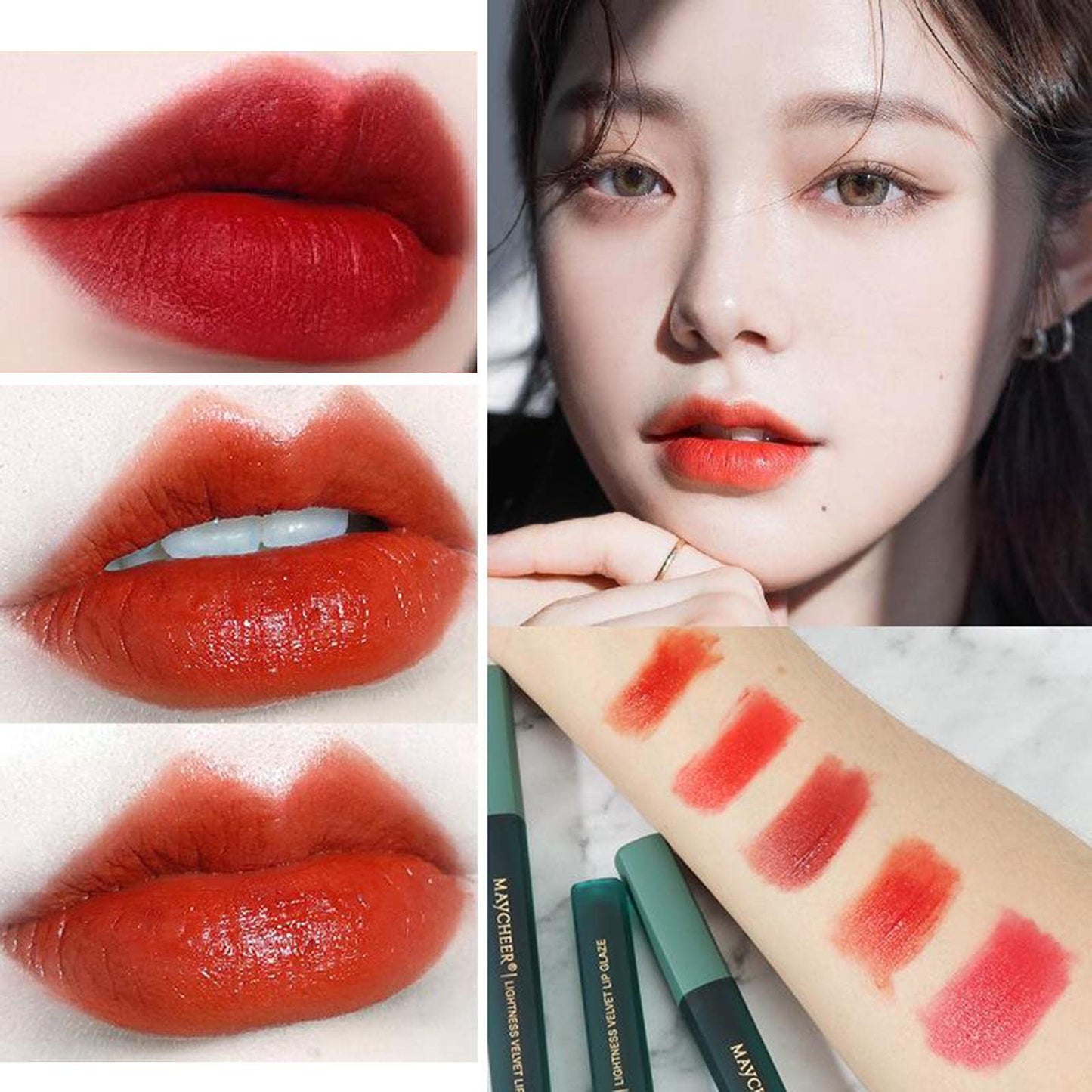 Merishopp Velvet Liquid Lipstick Makeup Long-Lasting Wear Not Fade Lip Gloss 02 |Health & Beauty | Makeup | Lips | Lipstick
