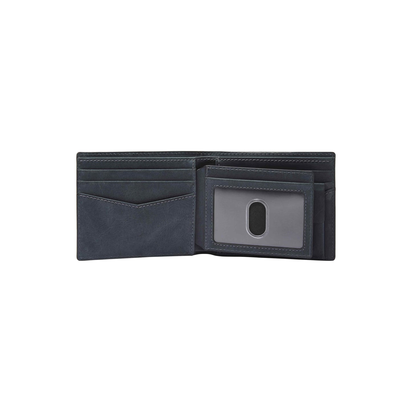 Fossil Men Leather Everett Navy Blue Wallet Ml4400406