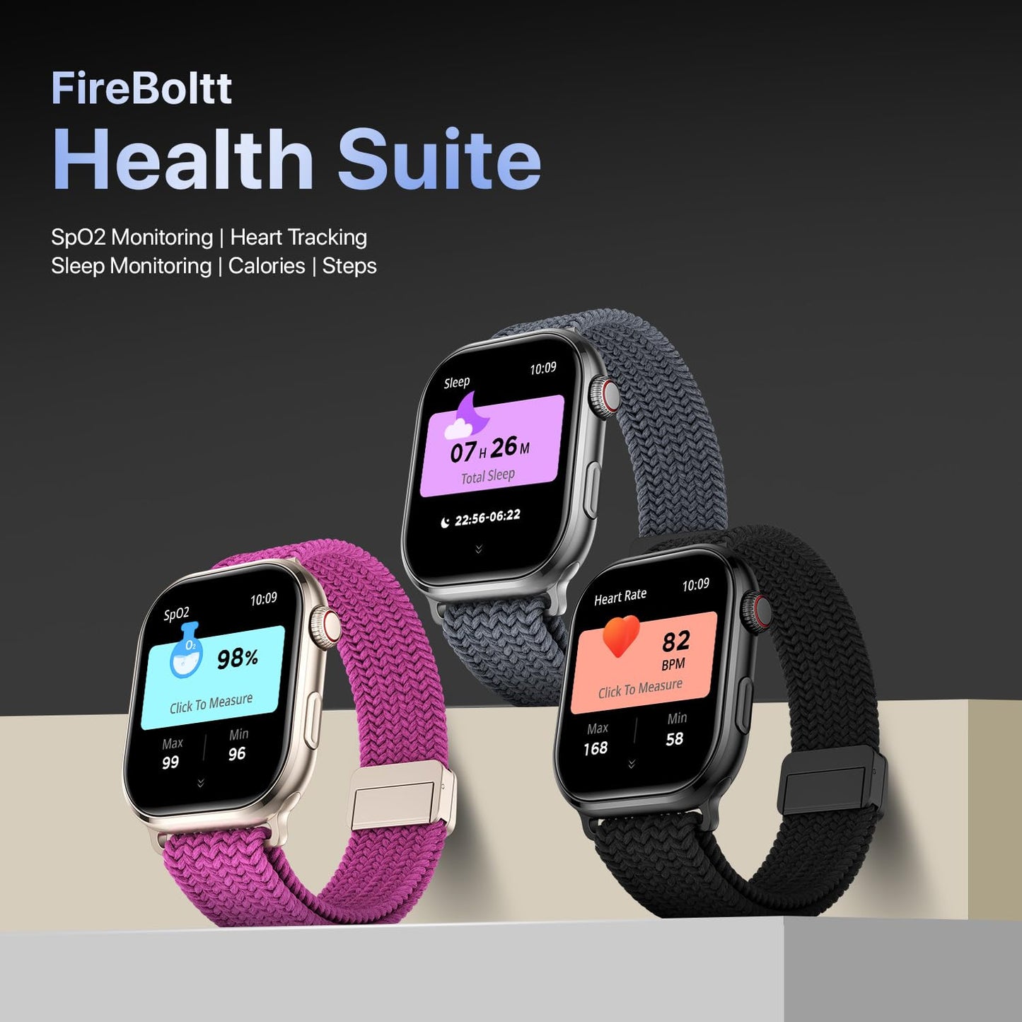 Fire-Boltt Brillia Pro Smart Watch with 51.3mm (2.02 inch) AMOLED Display, Bluetooth Calling, SpO2, Heart Rate Monitoring, 120+ Sports Modes, IP67 Waterproof, Long Battery Life (Pink Wave)