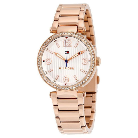 Tommy Hilfiger Quartz Silver Dial Stainless Steel Strap Watch for Women