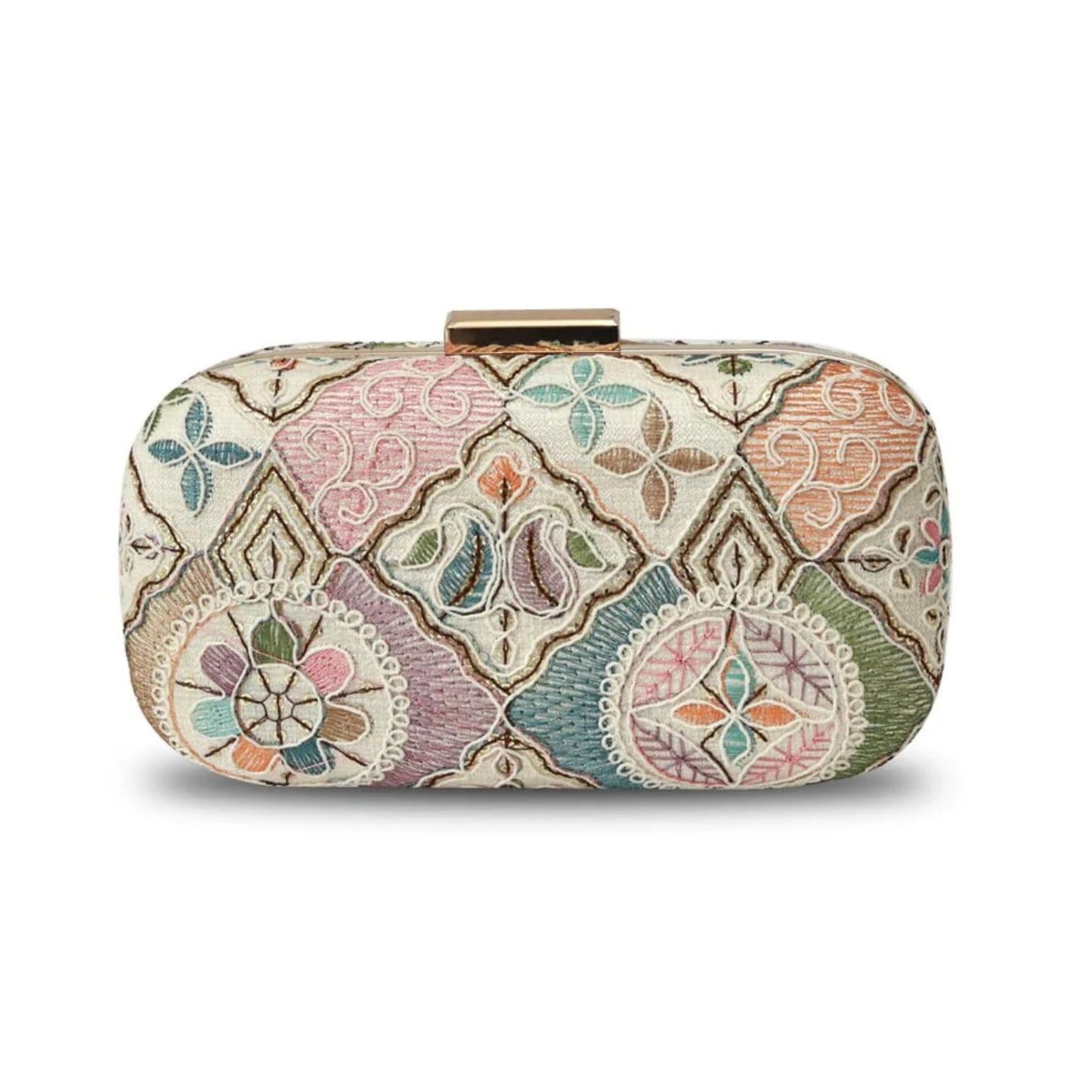 THE TAN CLAN Mughal Long Clutch for women Purses Luxury Evening Handbags for ladies with Detachable Handle