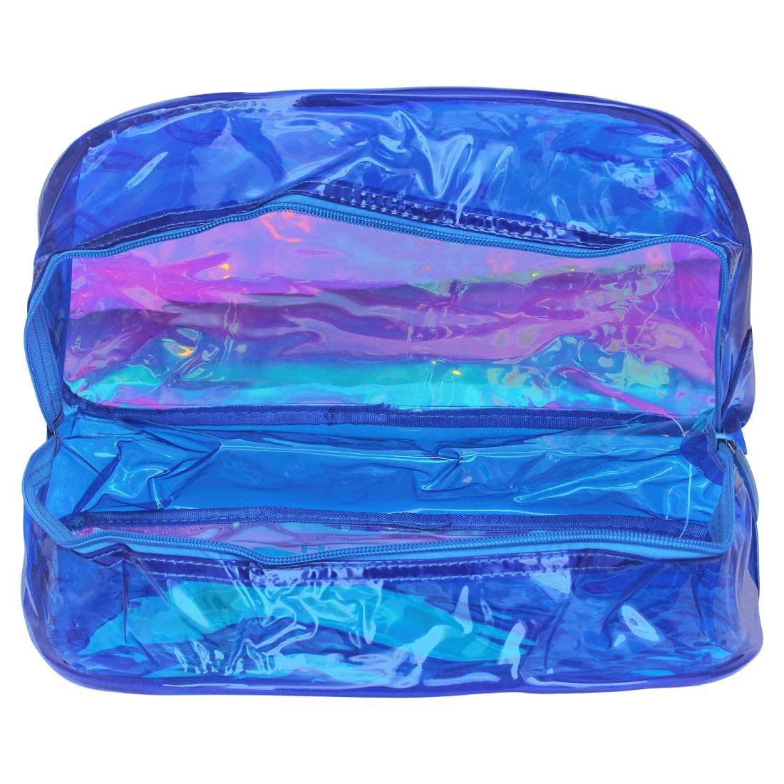 HAMSTERLONDON Shiny Boston Bag, Handbag for Women, Girls (Blue, Size: 32X12X25 cm)