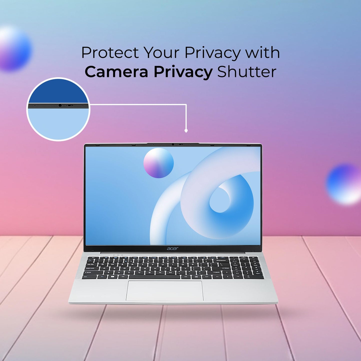 Acer [SmartChoice Aspire 3 Laptop Intel Core Celeron N4500 Processor Laptop (8 GB LPDDR4X SDRAM/512 GB SSD/Win11 Home/38 WHR/HD Webcam) A325-45 with 39.63 cm (15.6") HD Display, Pure Silver, 1.5 KG