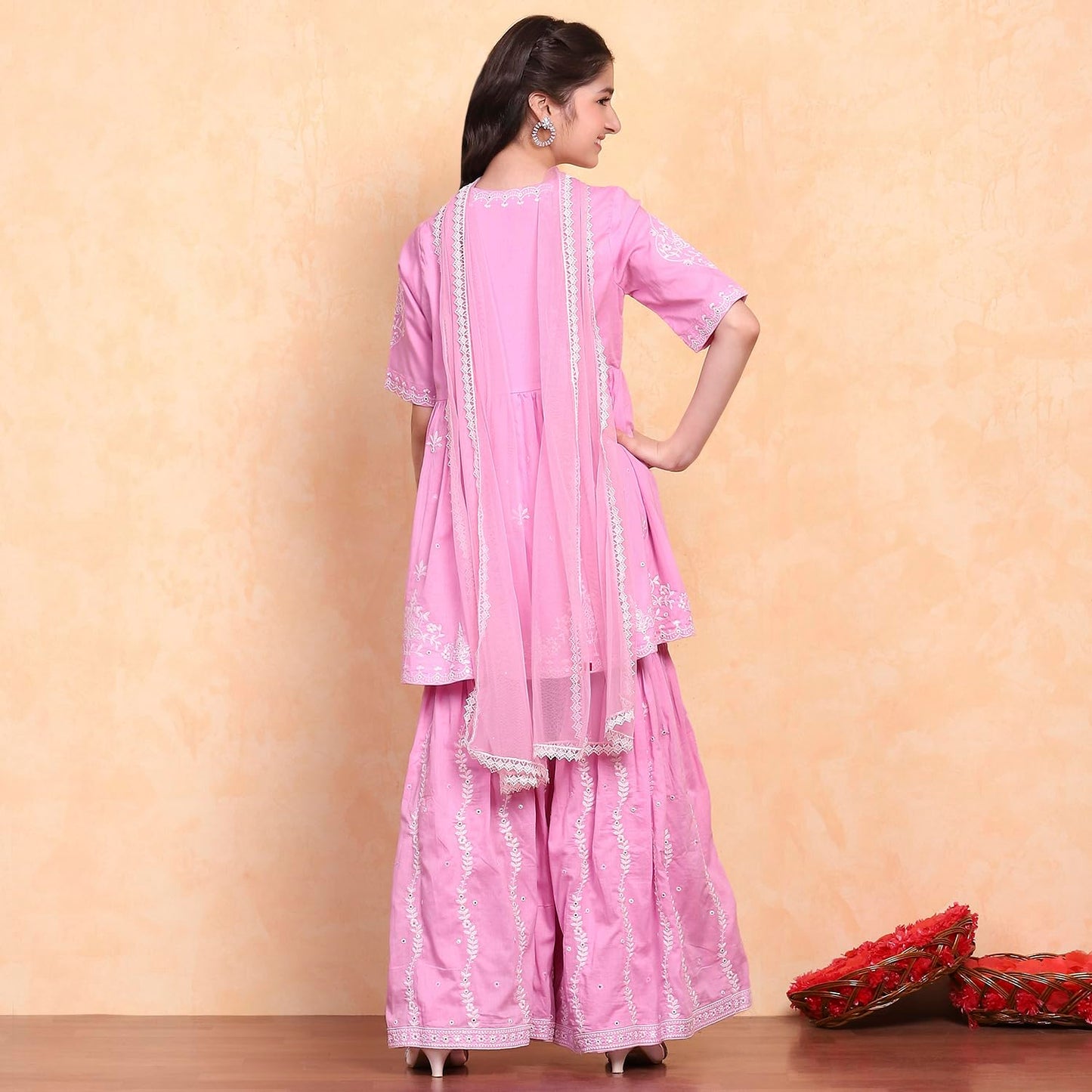 BIBA Girls Kurta Set