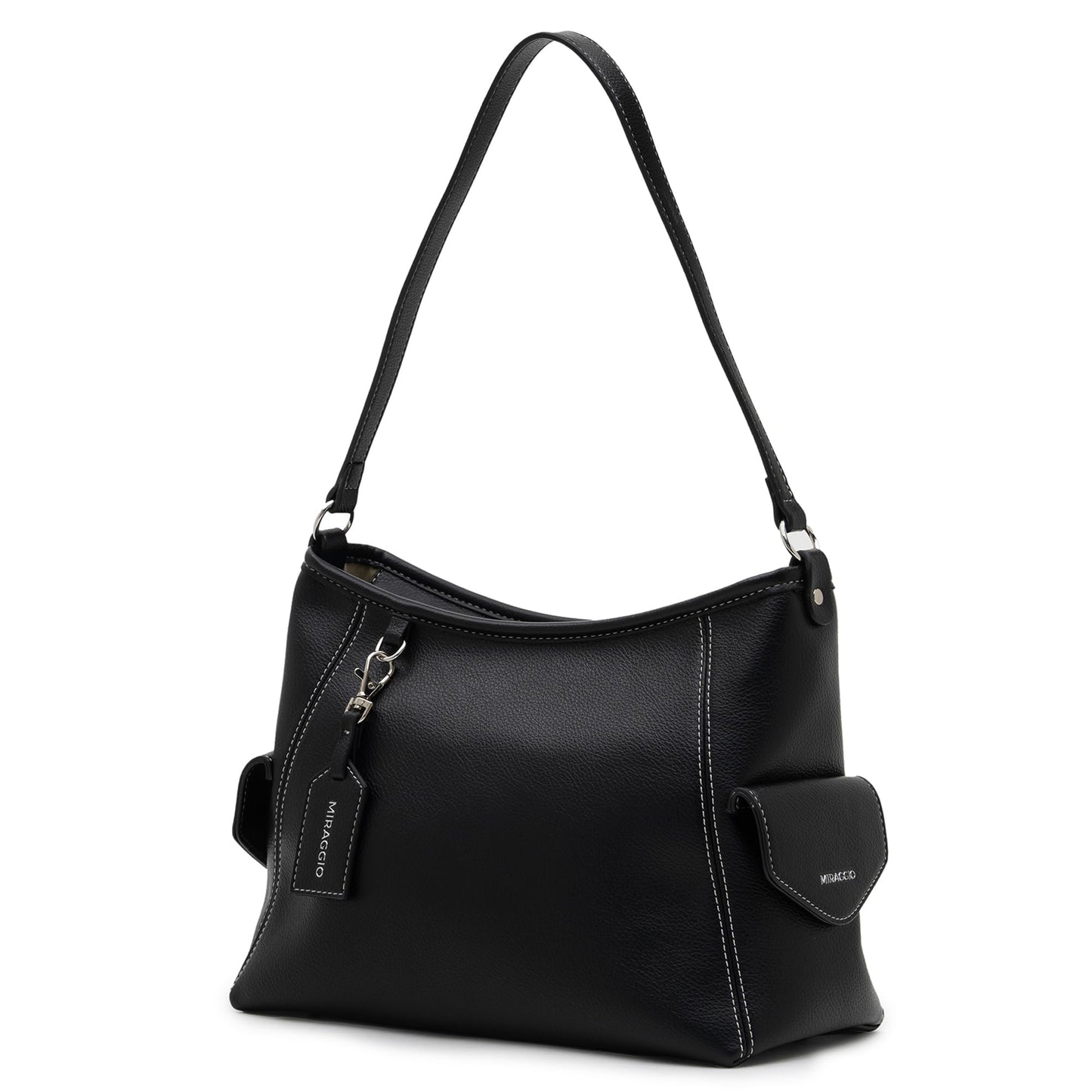 Miraggio Elin Hobo Bag For Women | Shoulder Bag For Women Stylish (Black)