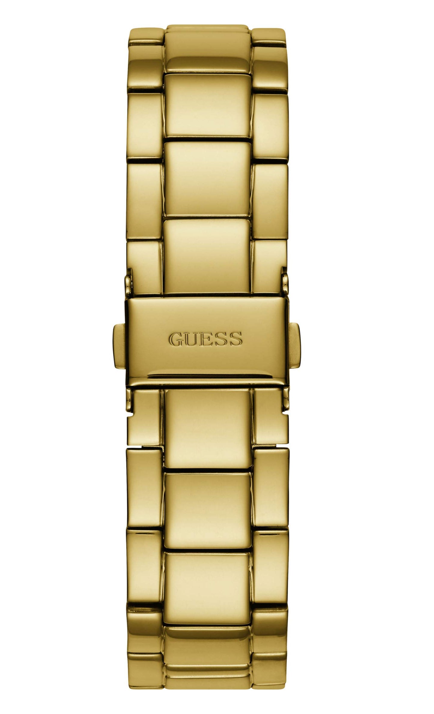 Guess Analog Champagne Dial Women's Stainless Steel Watch-W1070L2, Band Color:Gold