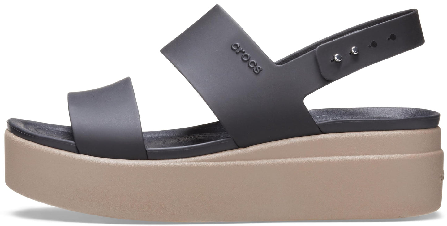 crocs Women's Black/Mushroom Fashion Sandals - 4 UK (36.5 EU) (6 US) (206453-07H)-W6