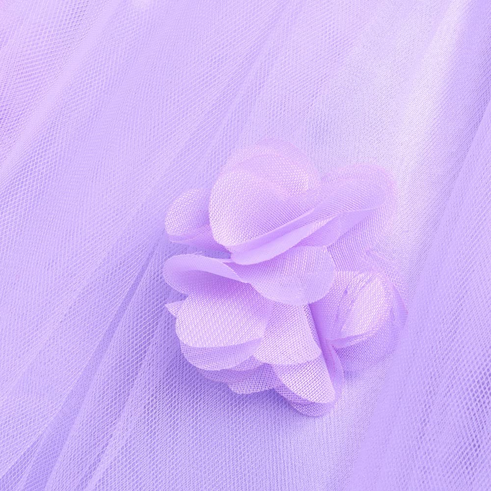 Hopscotch Girls Knee Length Party Dresses in Lavender Color for Ages 2-3 Years