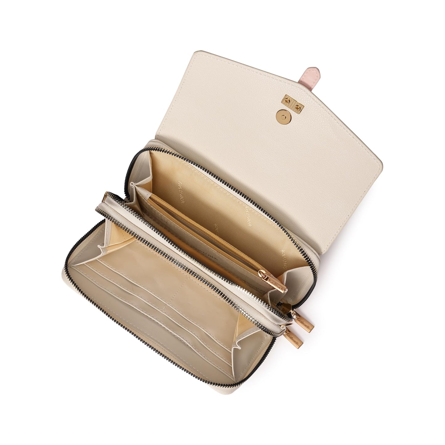 Fastrack Color-Blocked Sling Bag for Women | Faux Leather Crossbody with Zippered Compartment, Chain Strap and Lightweight Build | Compact Everyday Bag for Travel, College and Casual Outfits