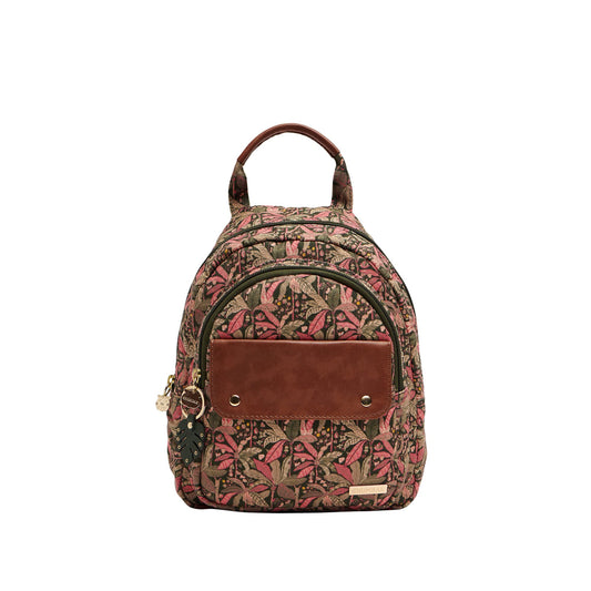 Chumbak Backpack for Women | Stylish Canvas Laptop Bag | Office Bag, College Essentials, and Travel Backpack for Girls | Palm Springs Collection