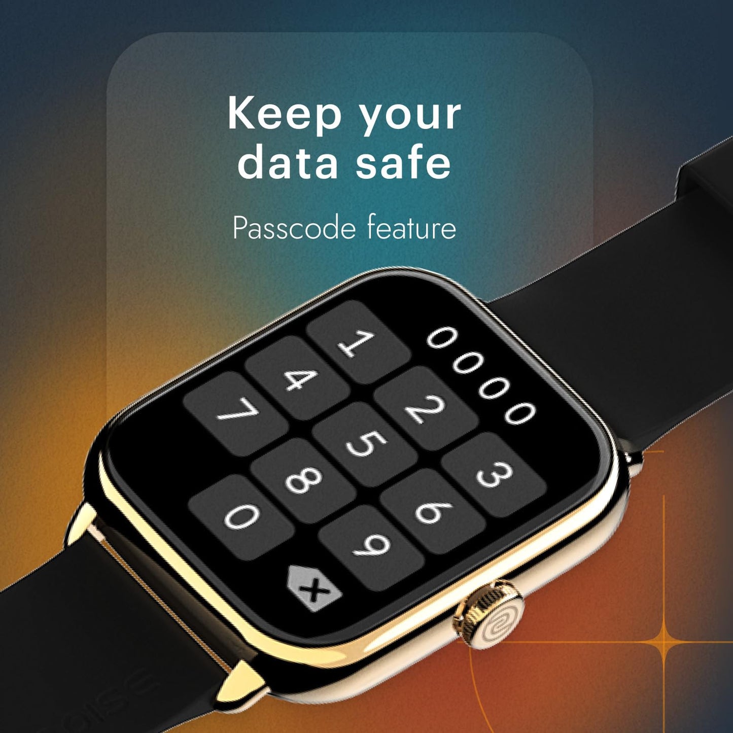 Noise Icon 3 1.91" Display, Bluetooth Calling, Metallic Finish Smart Watch, Voice Assistant, 7 Days Battery, 100 Sports Modes, Smartwatch for Men and Women (Midnight Gold)