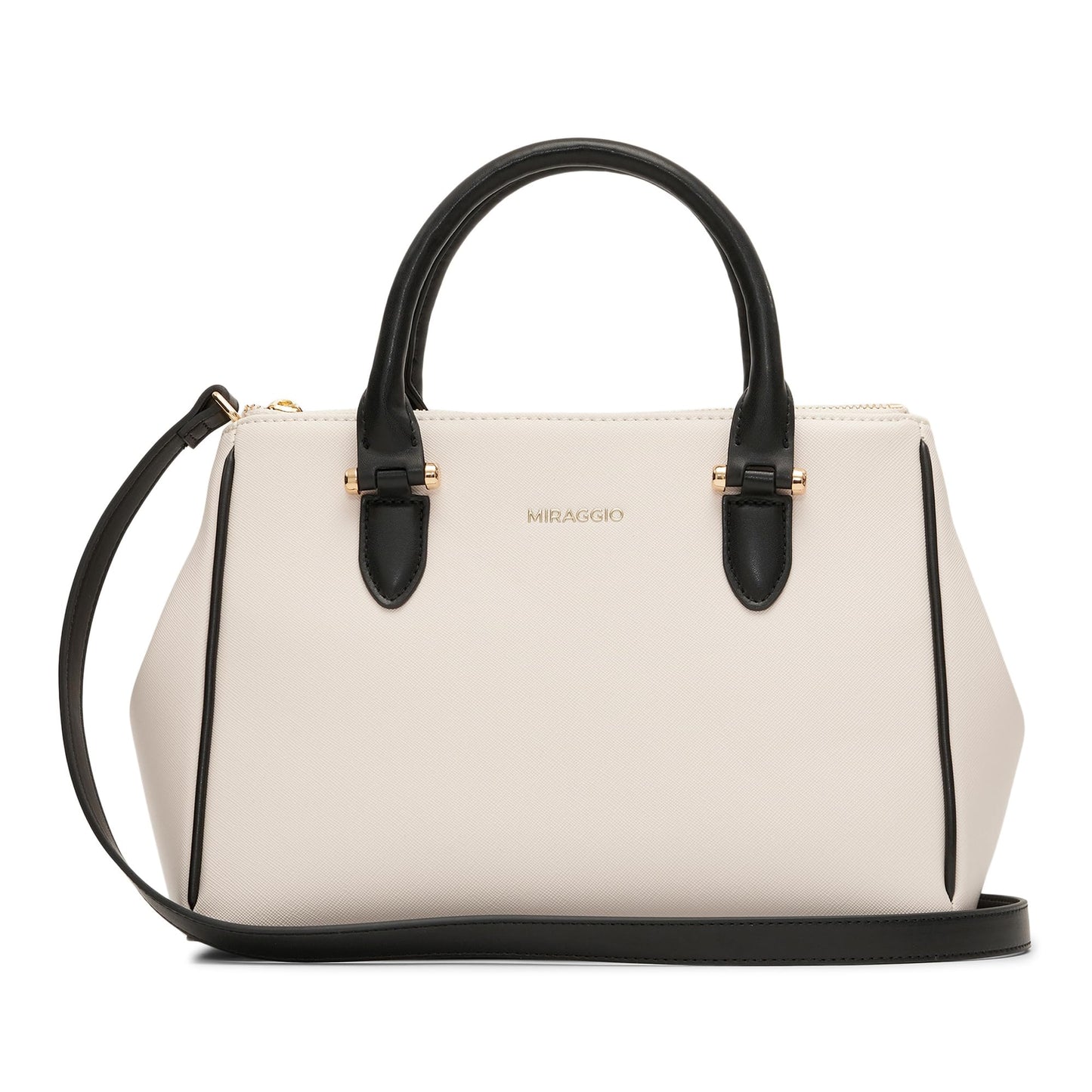 Miraggio Women Blair Top Handle Casual Handbag With Adjustable & Detachable Strap | Handbag, Cream