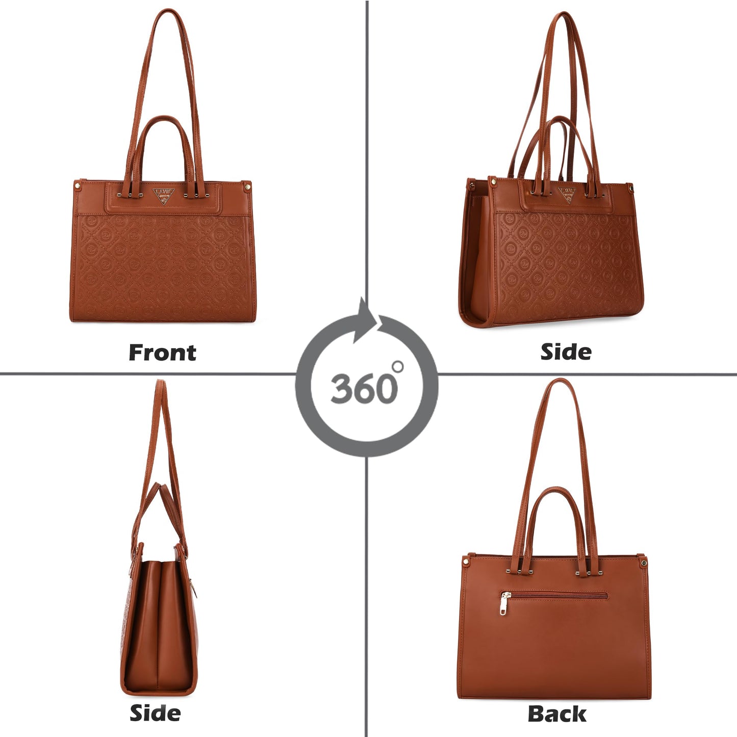 Lavie Signature Women's LS Moscow Satchel Handbag for Women | Satchel Bag for Work | Ladies purse | Stylish Shoulder Bag | Gift For Women