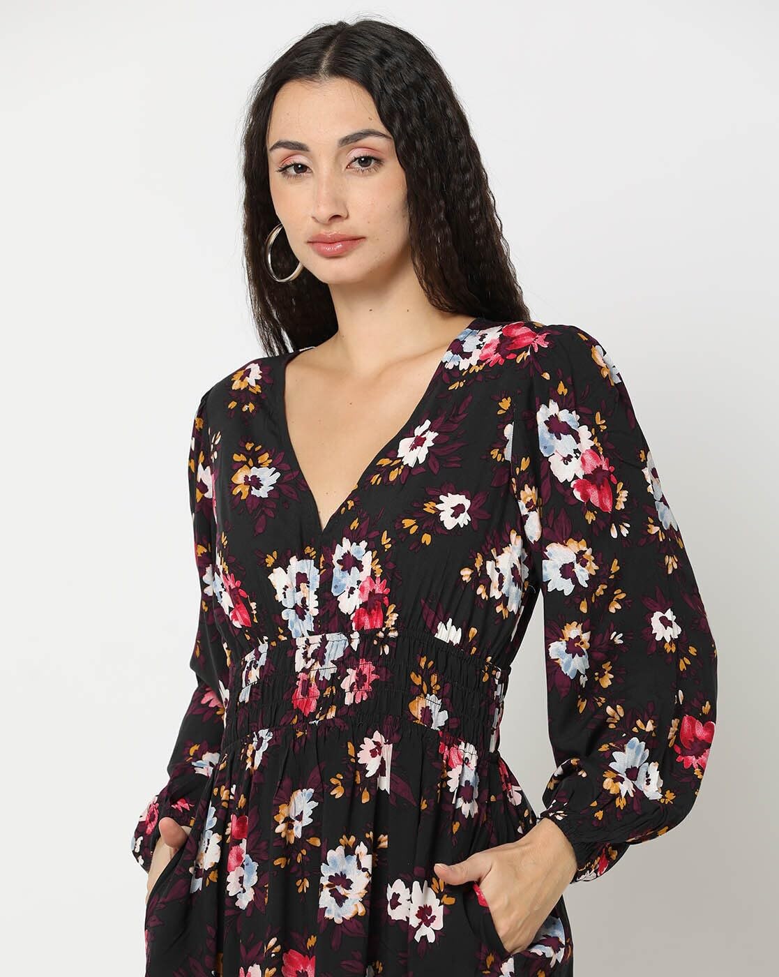 GAP Women's Rayon Classic Midi Casual Dress