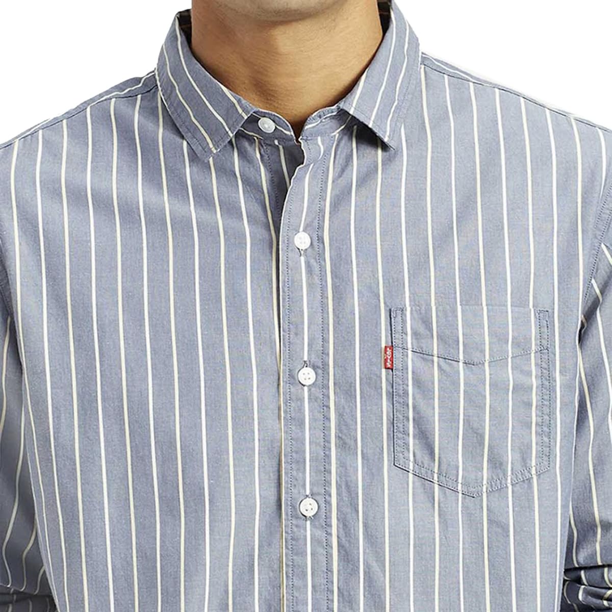 Levi's Men's Striped Slim Fit Shirt Multicolour