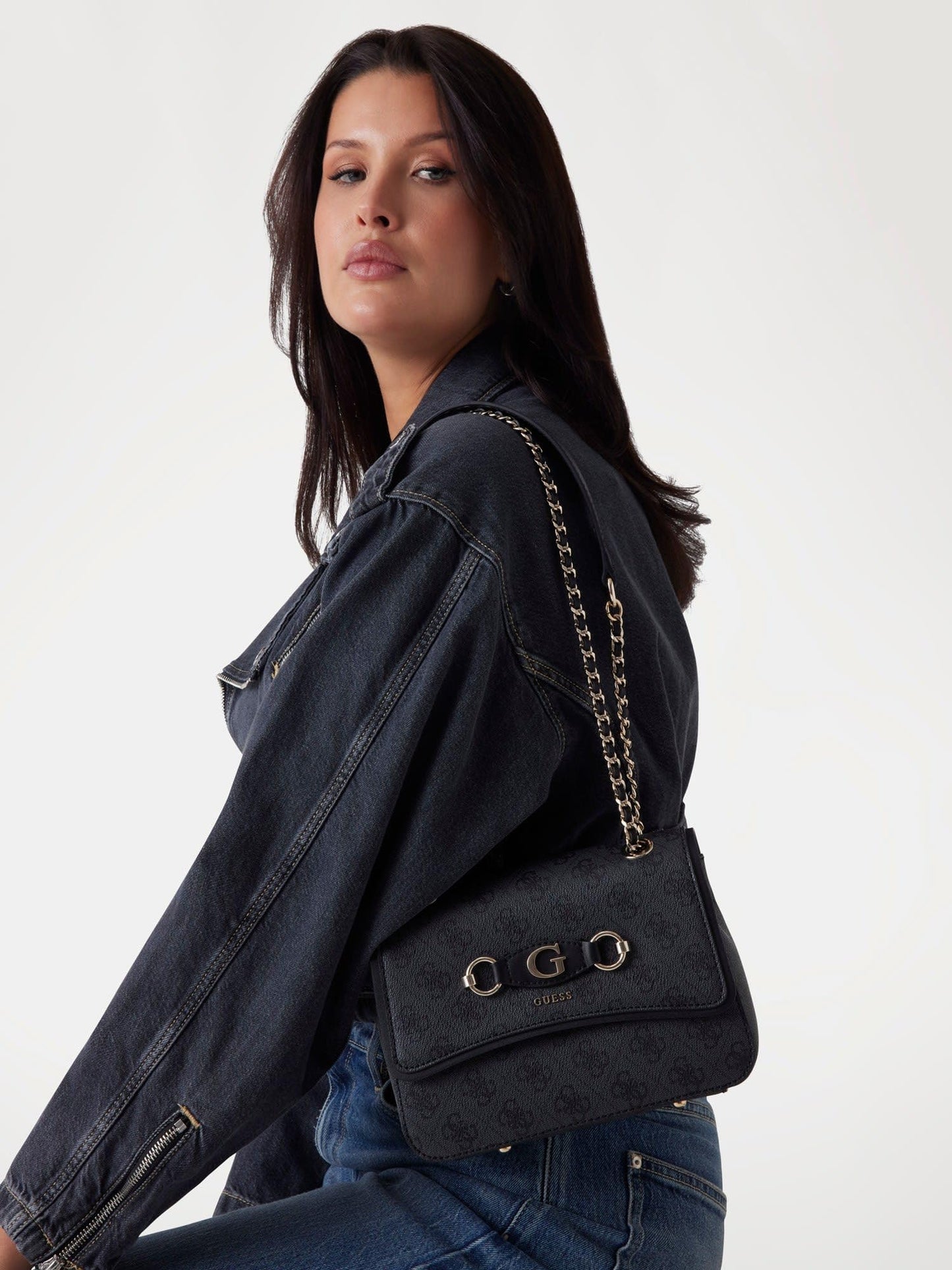 GUESS Women's Western (Coal Logo)