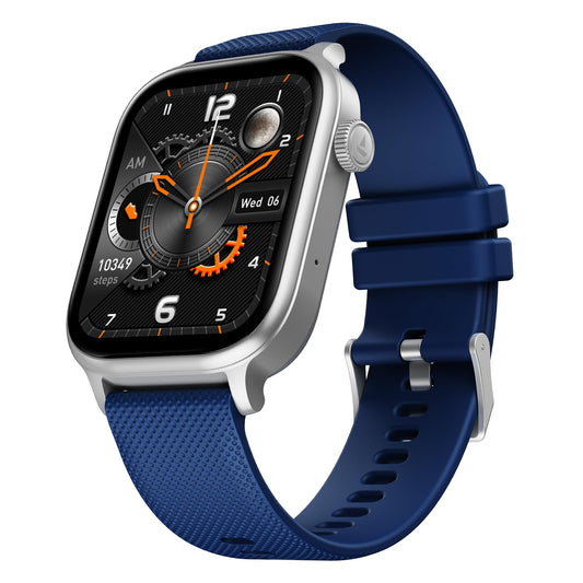 Boat Storm Infinity Plus Smartwatch with 20 Days Battery, ASAP™ Charge, 4.97 cm HD Display, Functional Crown, Multiple Sports Modes, BT Calling, SOS, IP68, Heart Rate & SpO2 Monitor (Deep Blue)