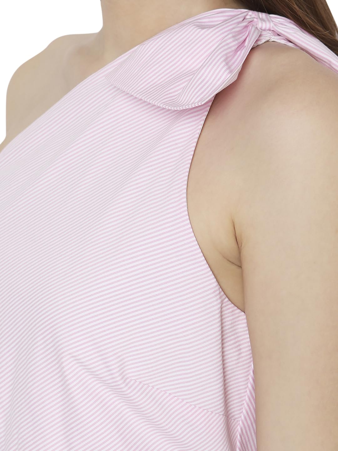 Vero Moda Women's Polycotton A-Line Knee-Length Dress (10296146-Cherry Blossom_Cherry M)